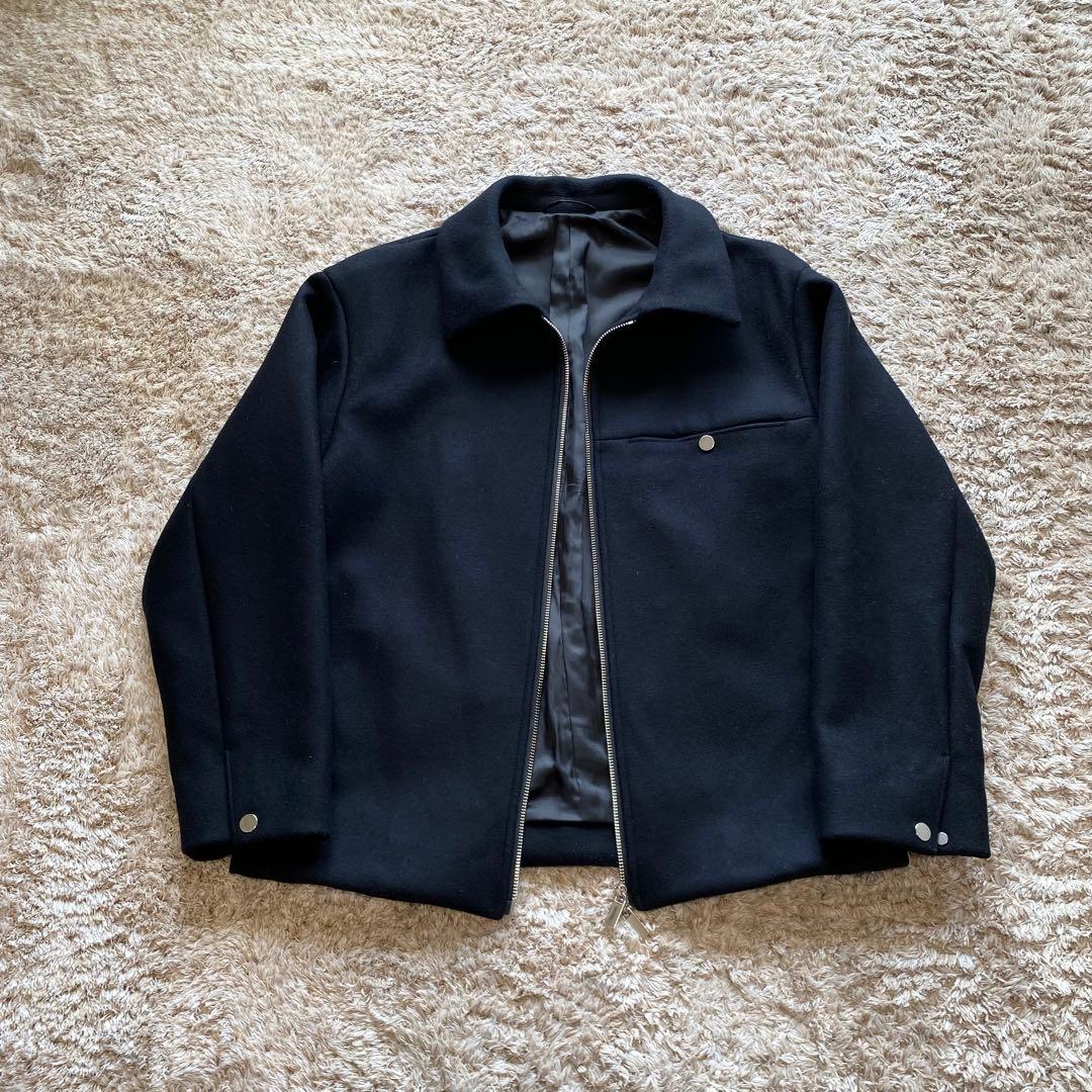 美品✨パブリックトウキョウ 140s メルトンショートジップブルゾン