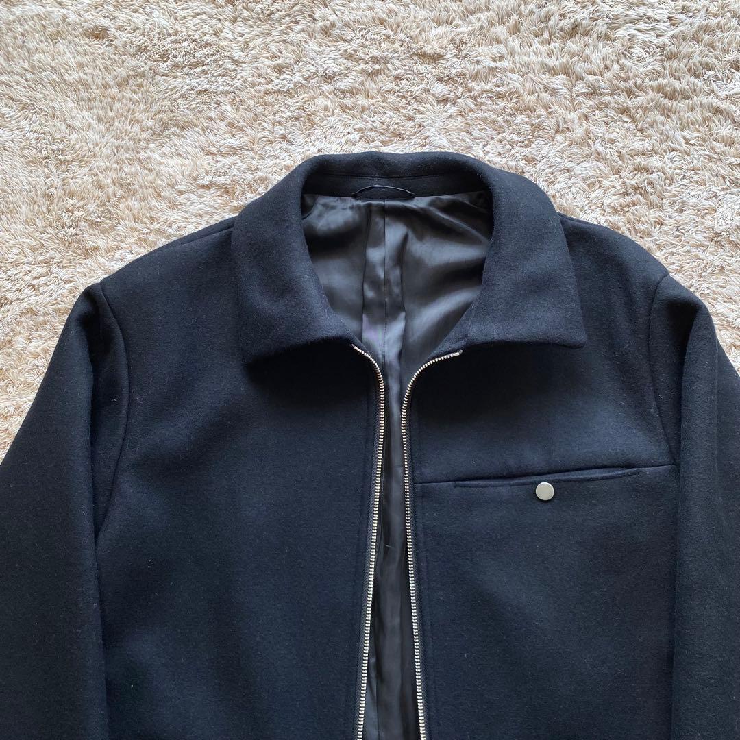 美品✨パブリックトウキョウ 140s メルトンショートジップブルゾン
