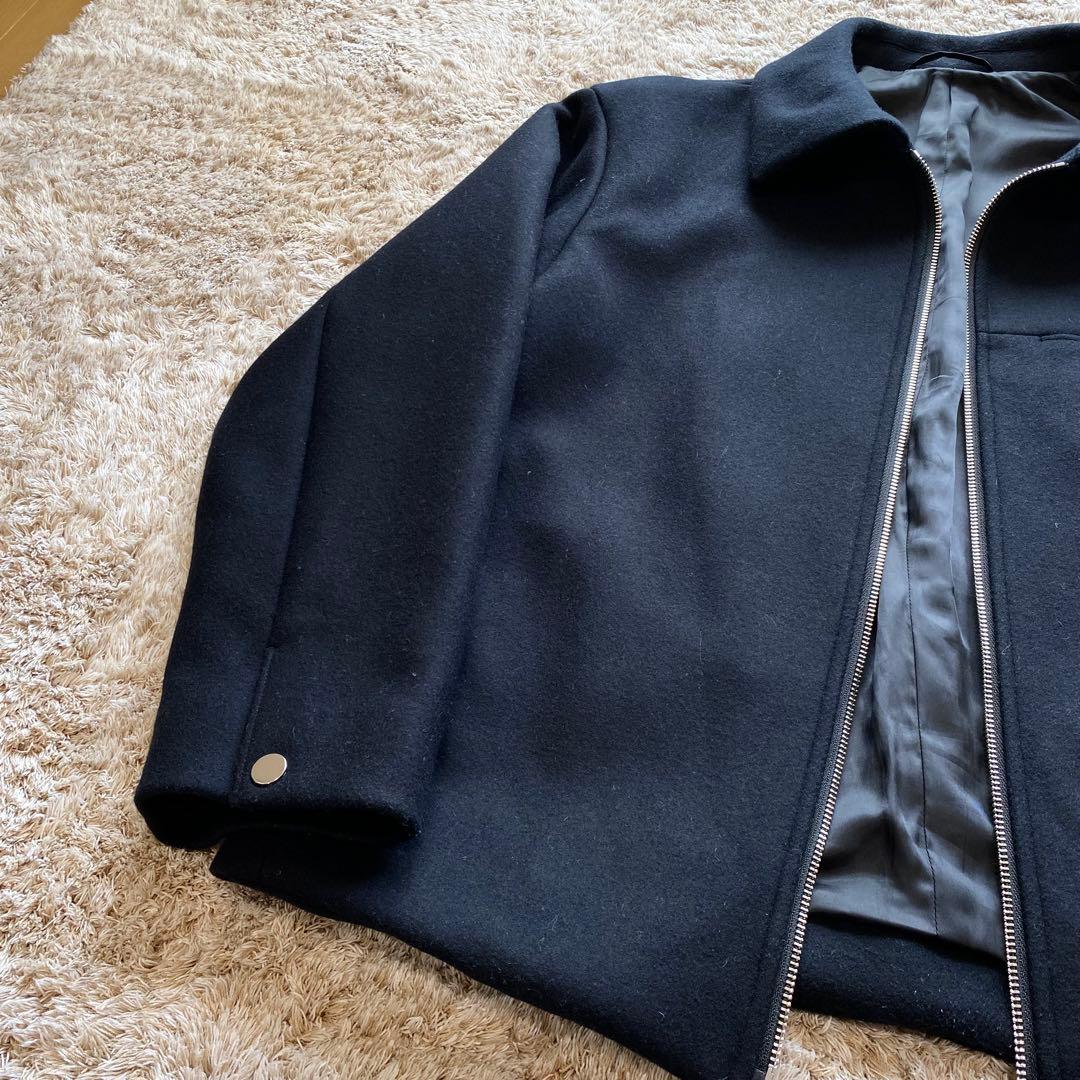 美品✨パブリックトウキョウ 140s メルトンショートジップブルゾン