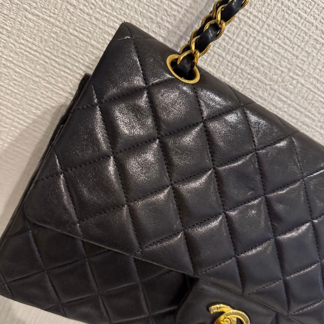 CHANEL マトラッセ Wチェーン ショルダーバッグ