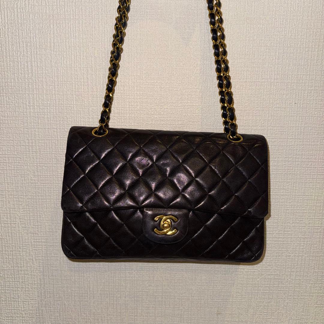 CHANEL マトラッセ Wチェーン ショルダーバッグ