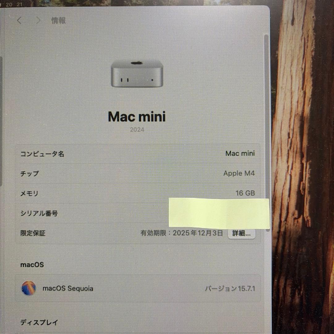 Apple Macmini M4 (2024年最新モデル)