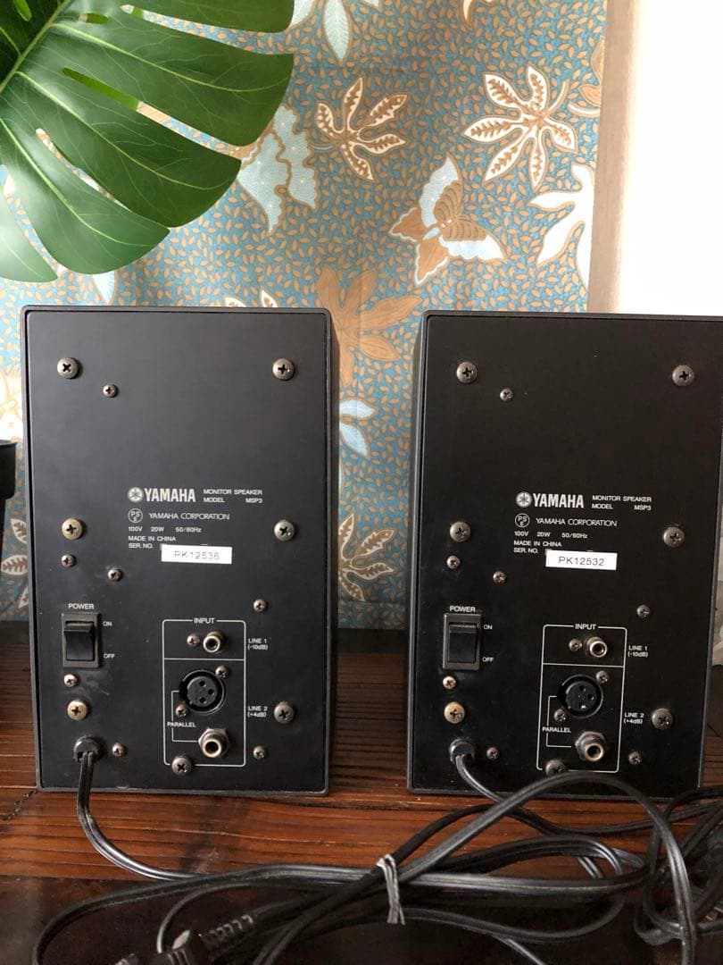 YAMAHA ヤマハ モニタースピーカー MSP3 2台セット 通電確認済み