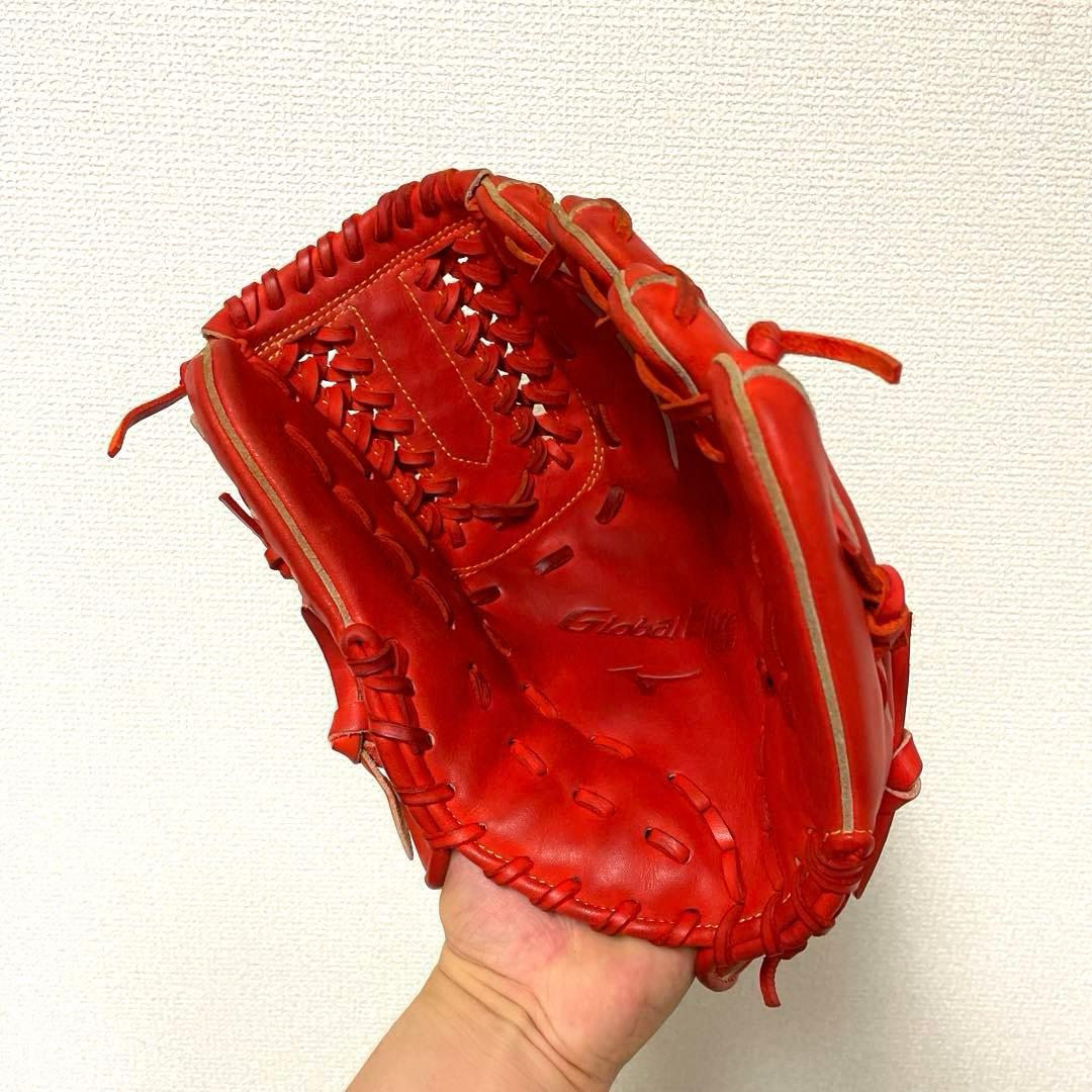 472 ミズノ グローバルエリート 型抜群 極美品 軟式 少年 内野手用グローブ