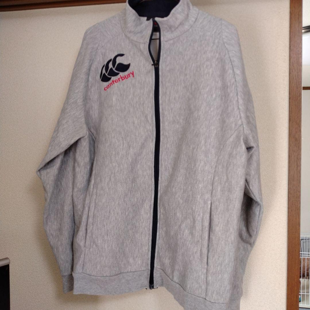 canterbury グレー フルジッパー ウォームアップウェア