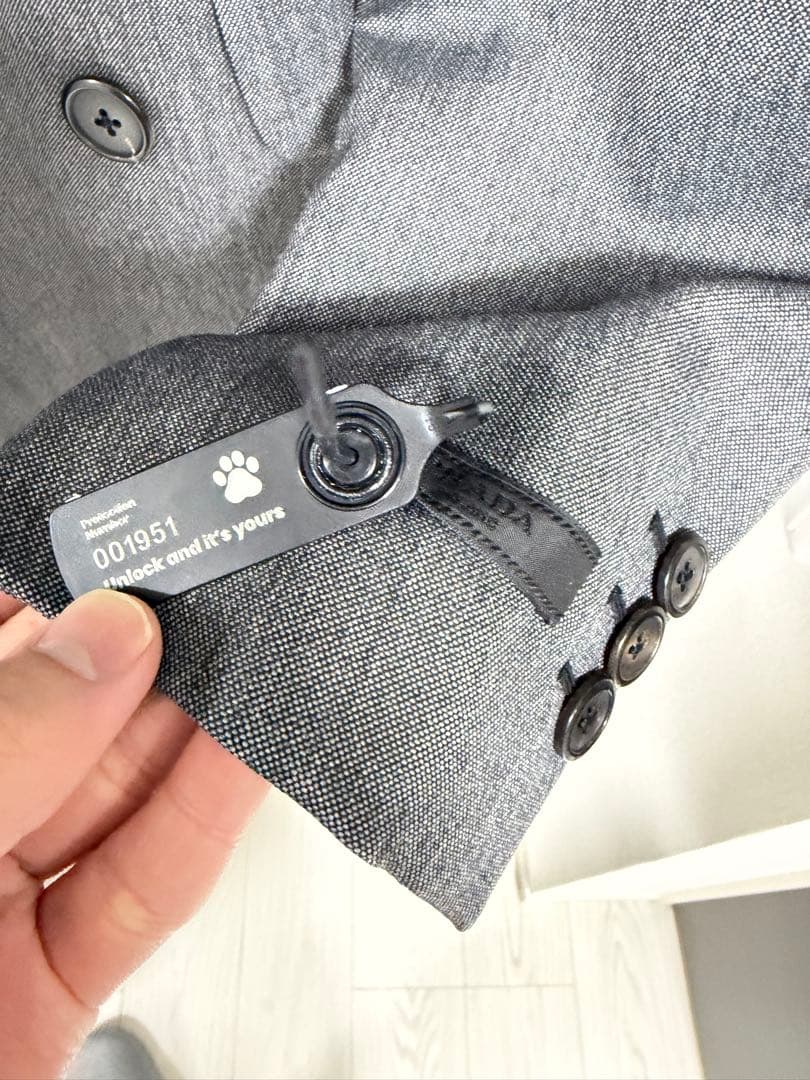 PRADA プラダ　2015aw ダブルチェスターコート　44