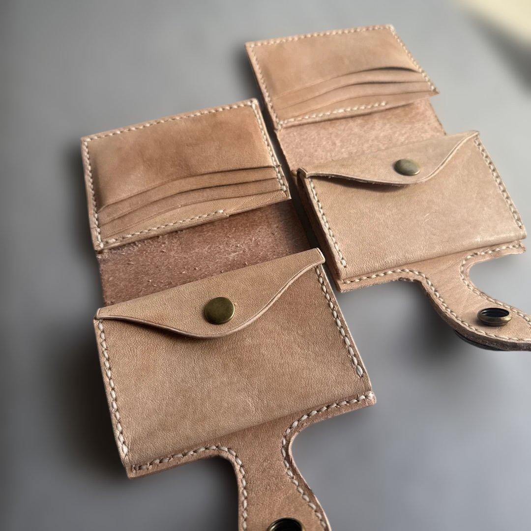 amo レザーカービングウォレット(ハーフ)