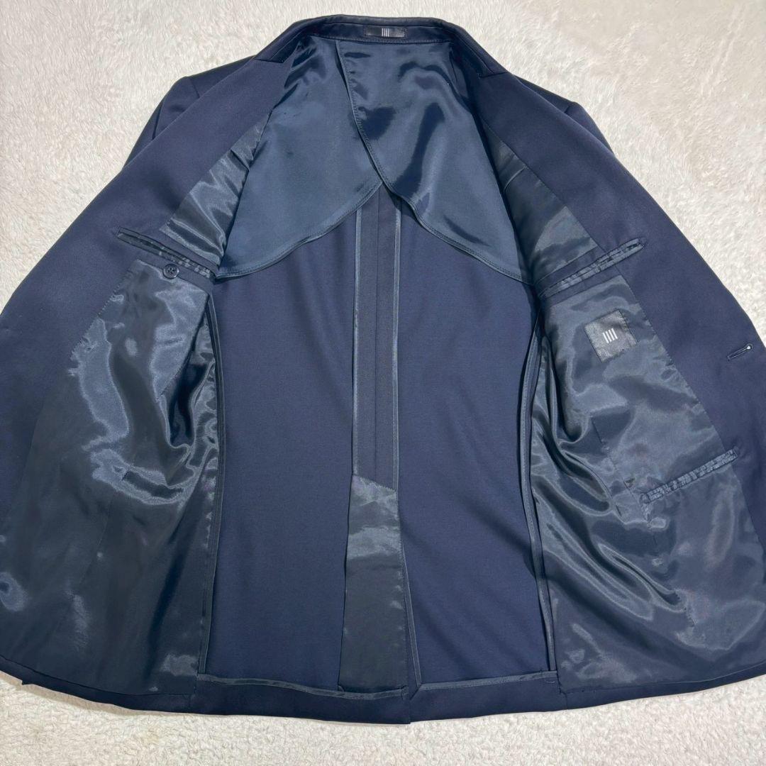 スーツセレクト　シルク混　ジャケット　ベスト　パンツ　スリーピース　光沢