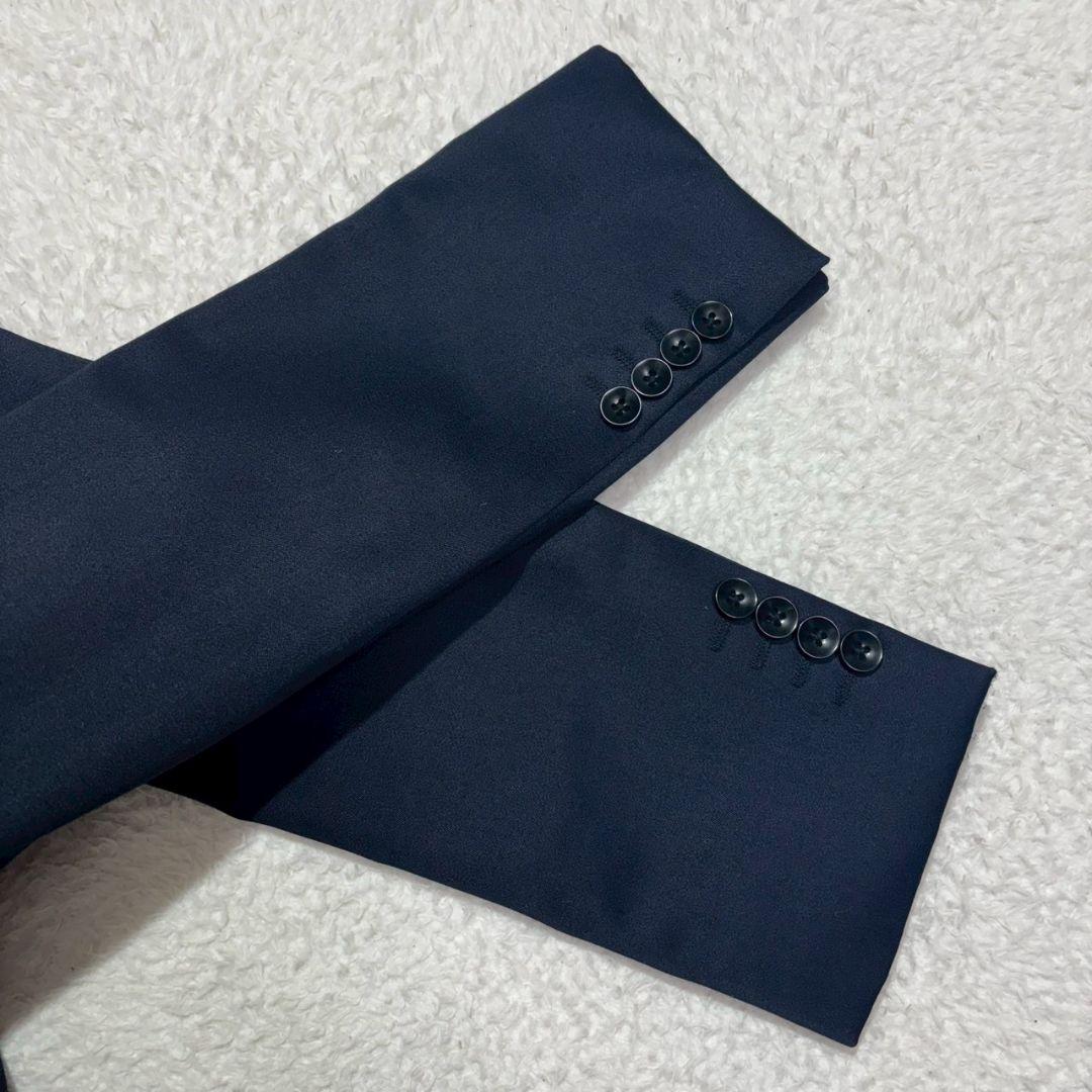 スーツセレクト　シルク混　ジャケット　ベスト　パンツ　スリーピース　光沢