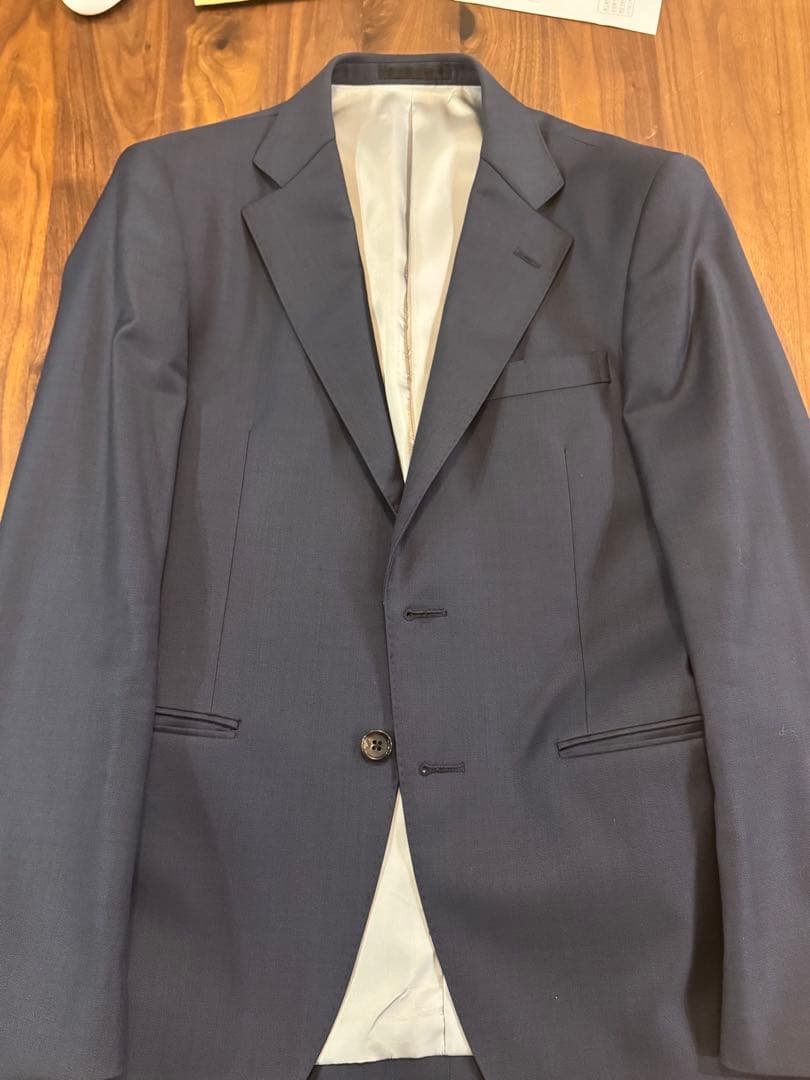 ロロピアーナ　super150s オーダースーツ　ネイビー