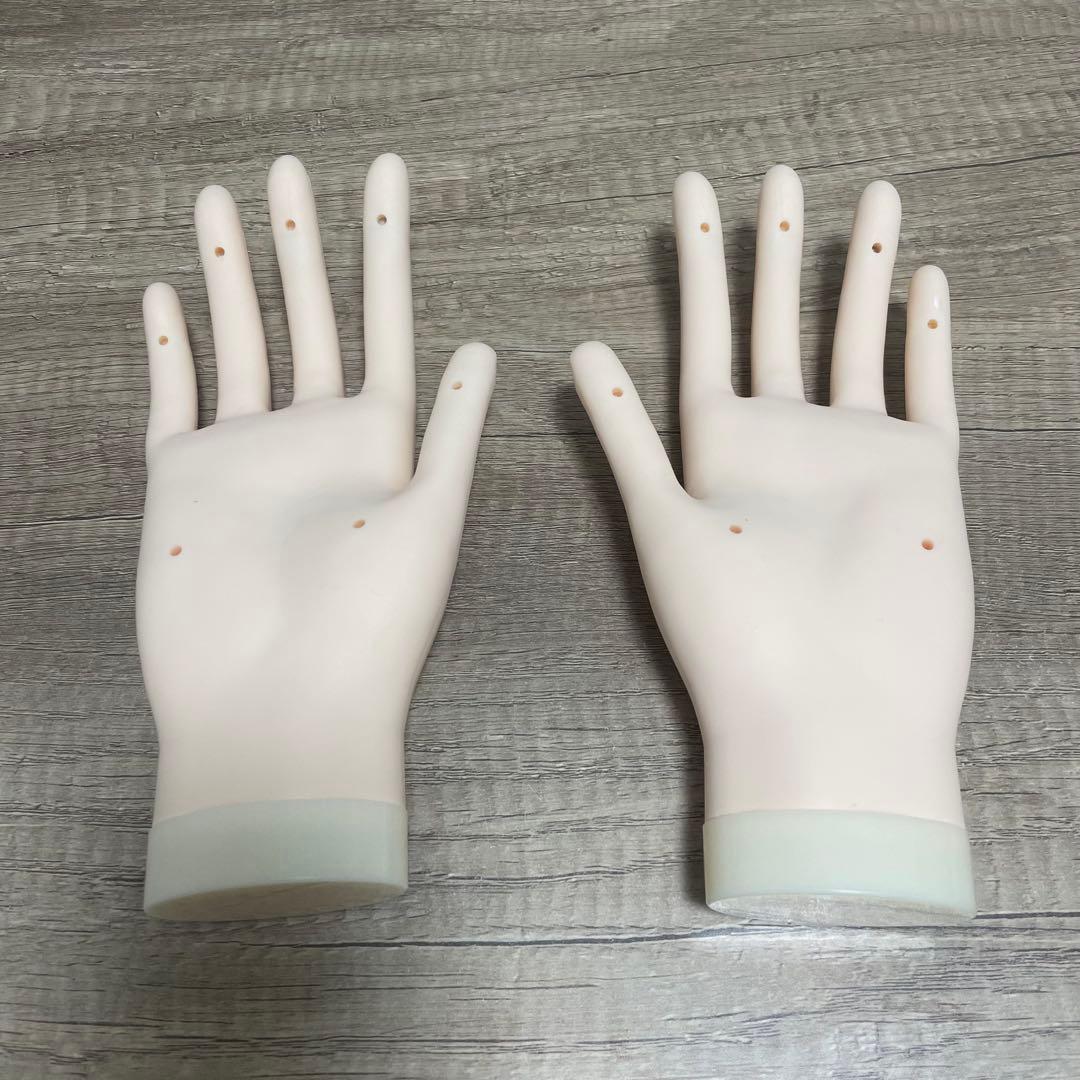 【本番用美品✨】JNECネイリスト技能検定試験認定モデルハンド 骨折なしチップ有