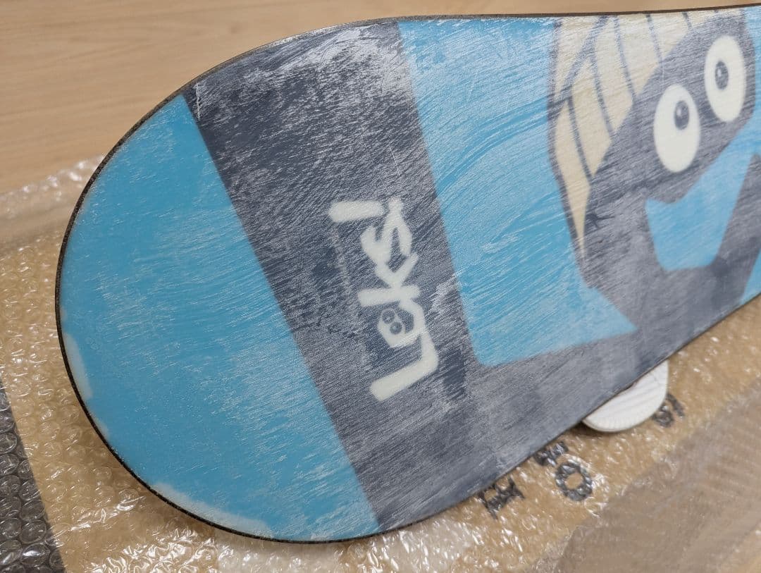 LEKSキッズ用スノーボードセット　110センチ　ビンディング付き　デッキパッド