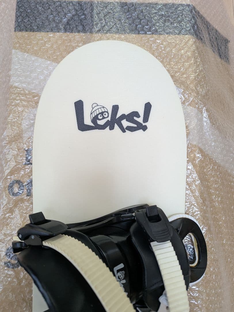 LEKSキッズ用スノーボードセット　110センチ　ビンディング付き　デッキパッド