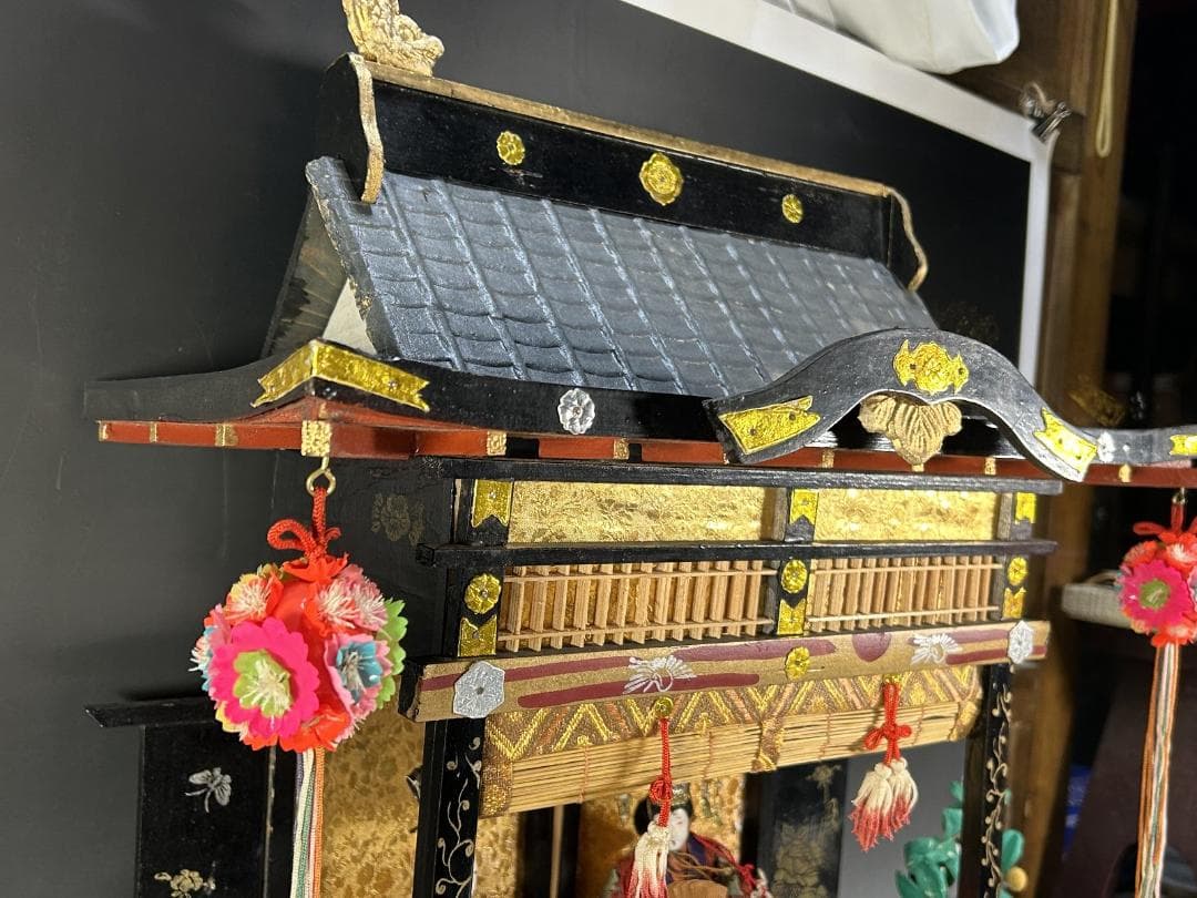雛人形セット 雛御殿　雛手毬　ひな祭り　時代　ビンテージ　日本人形　御所人形