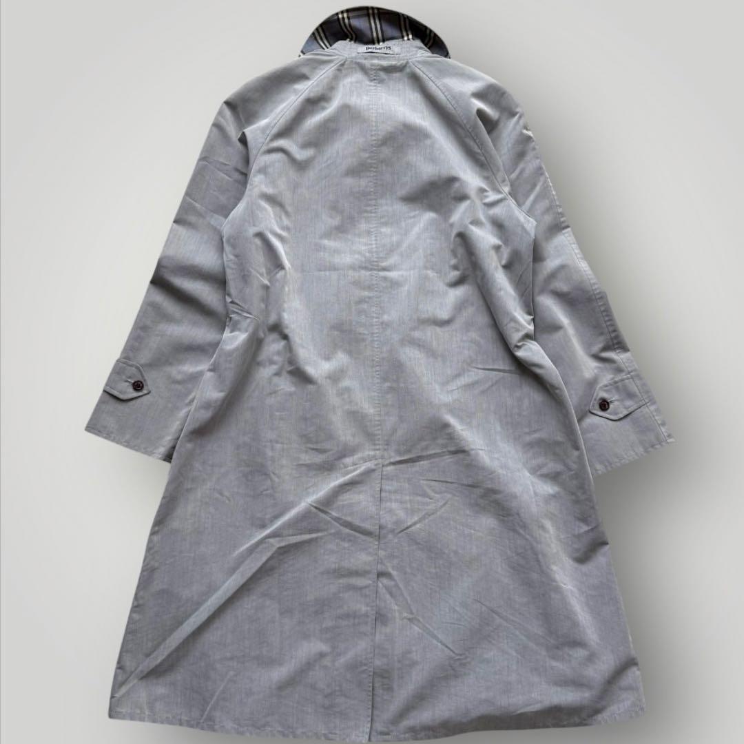 希少 美品 バーバリー ステンカラーコート バルマカンコート ノバチェック