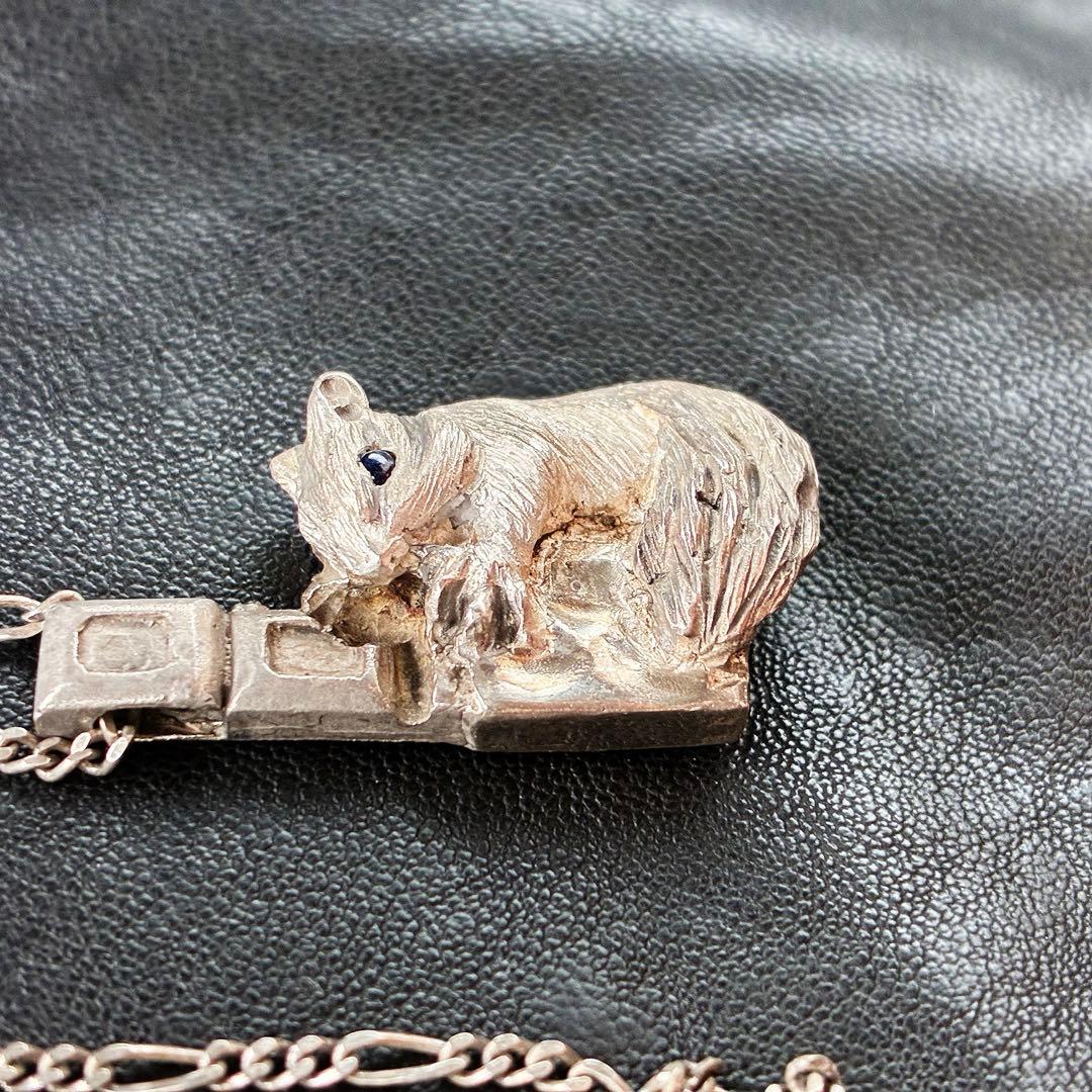 【レア】廃盤　DECO デコ silver925 りす ビンテージ ネックレス