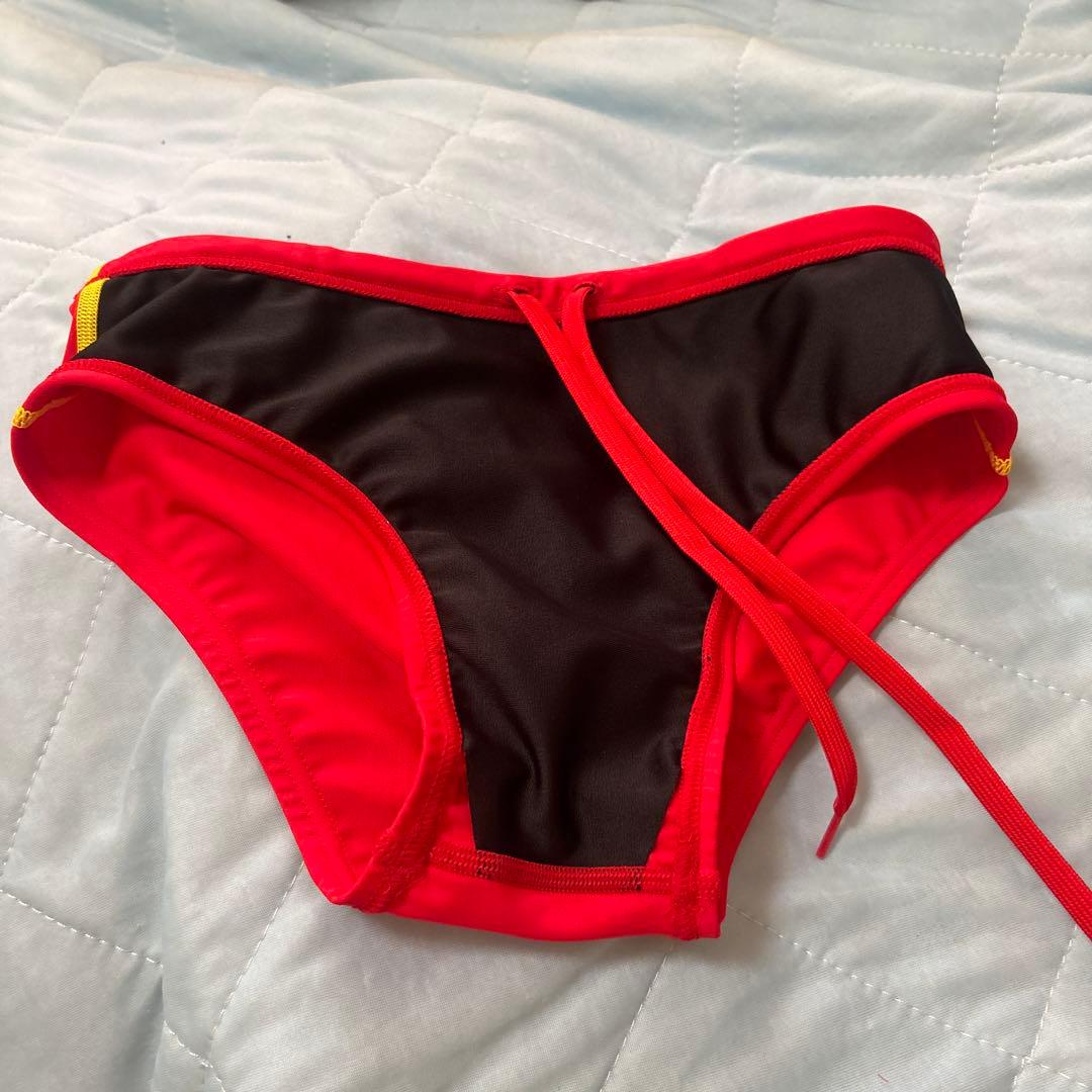 u*6様 speedo 競泳水着 赤 Lifesaving JapanサイズM