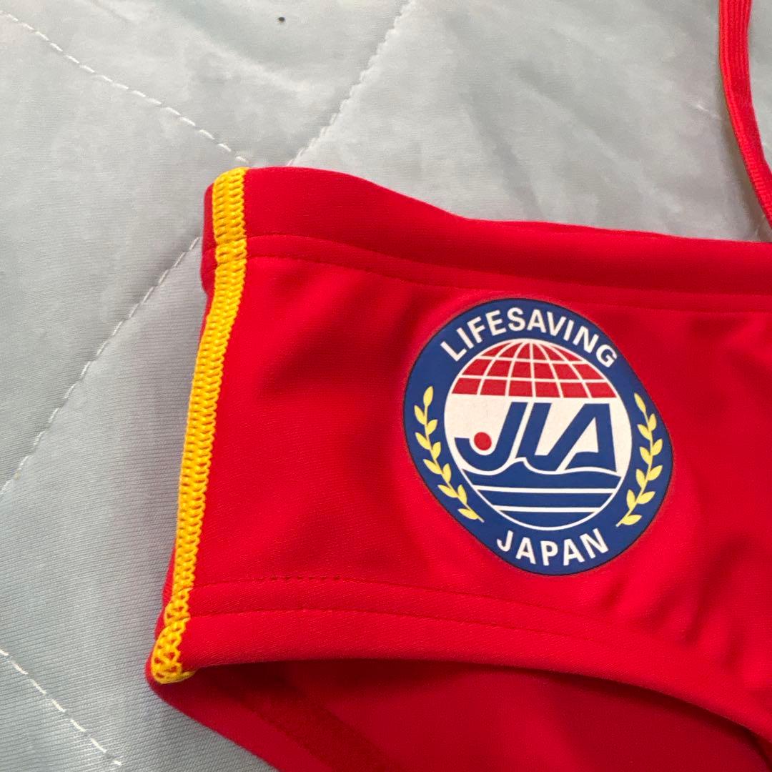 u*6様 speedo 競泳水着 赤 Lifesaving JapanサイズM