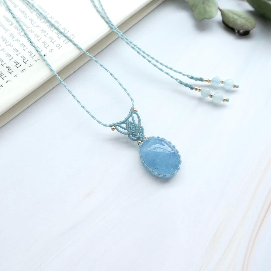 あ〜きゃん　マクラメネックレス２点