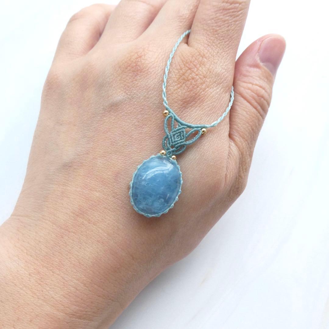 あ〜きゃん　マクラメネックレス２点