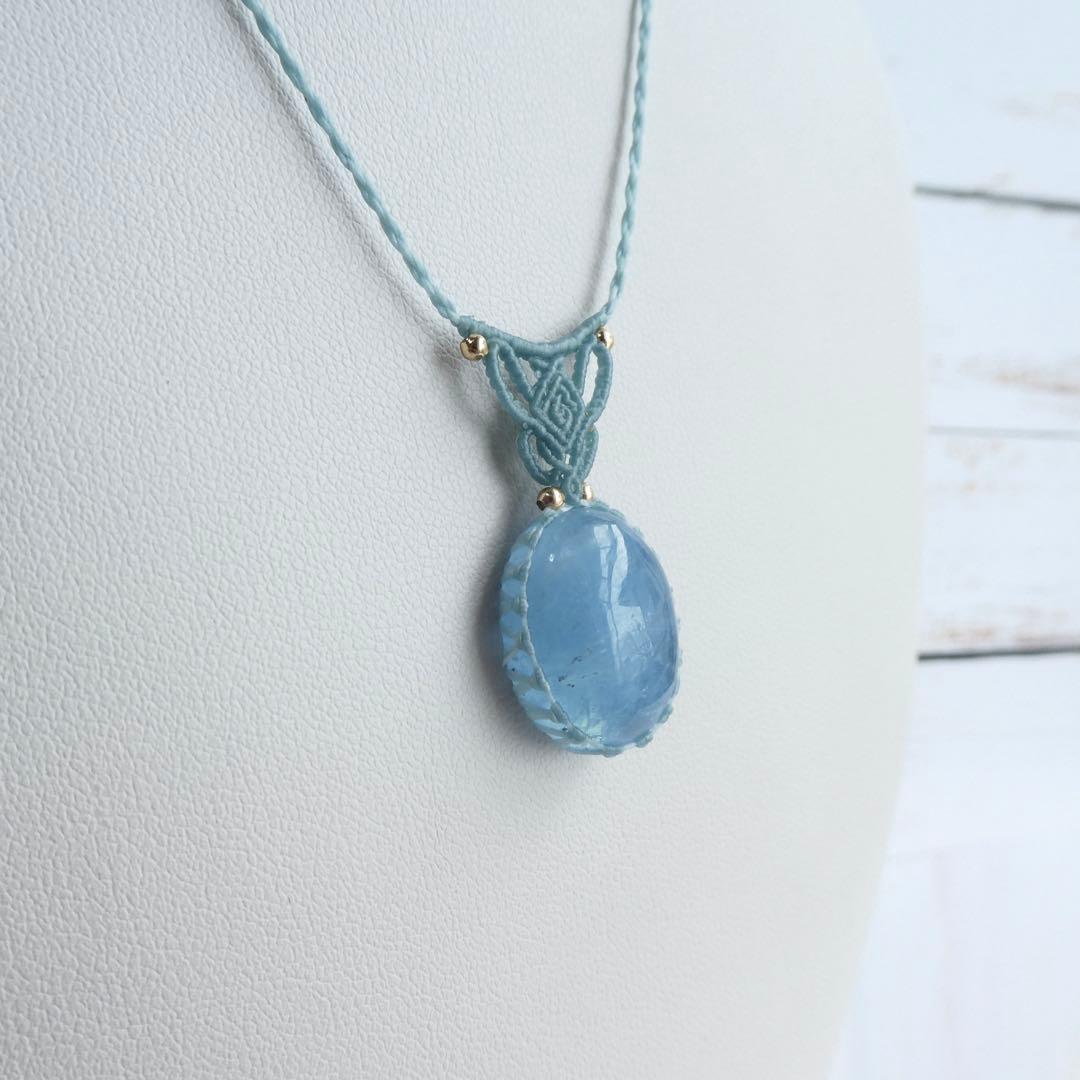 あ〜きゃん　マクラメネックレス２点