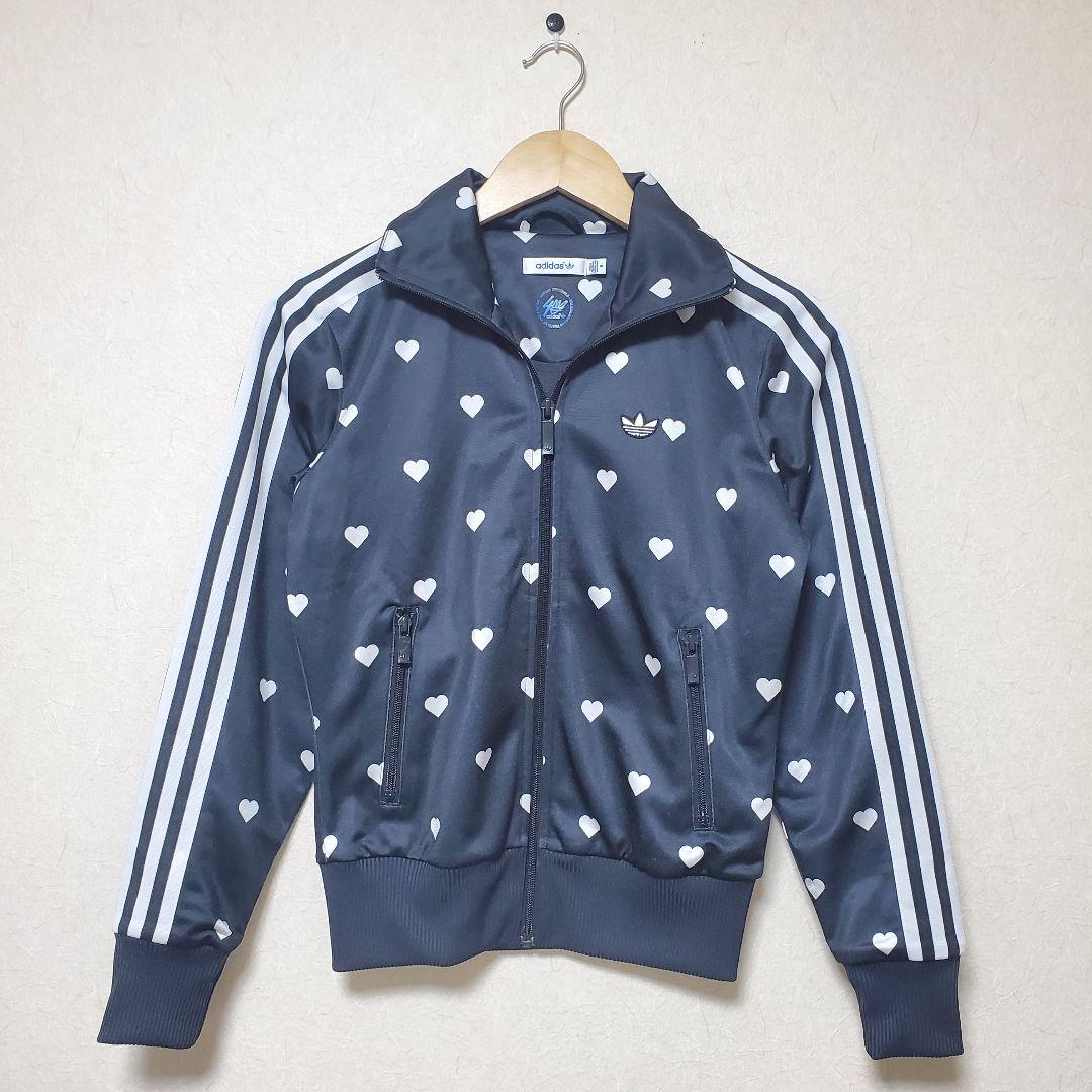 GW SALE価格【限定品】 adidas 希少モデル ハート柄ジャージ 黒 S