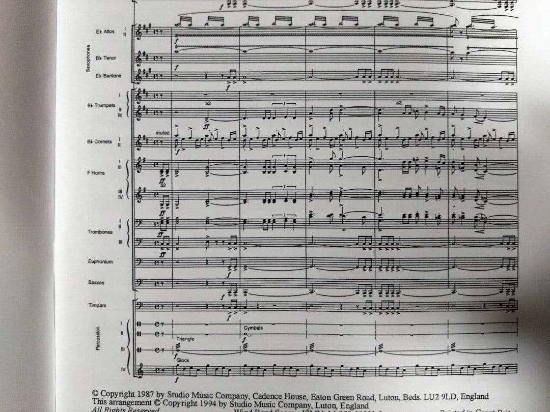 ORIENT EXPRESS(オリエント急行) 吹奏楽版　スコア　輸入楽譜