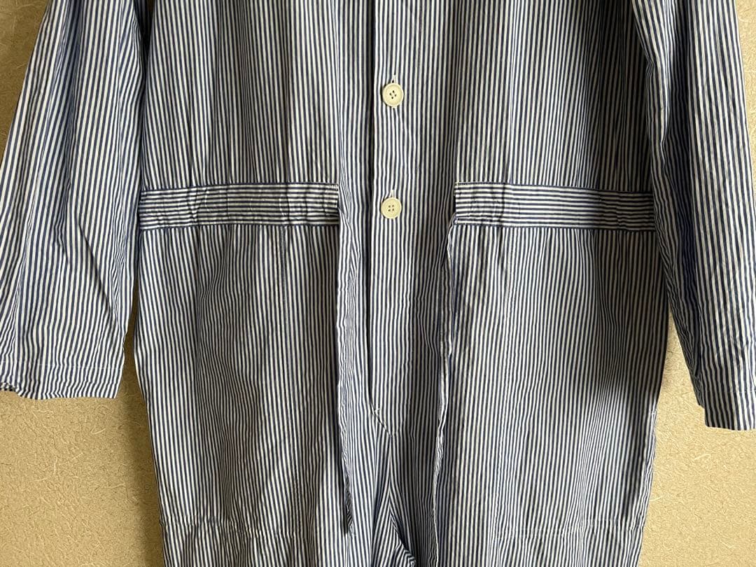 “ヴェリテクール”コットンオールインワン・ストライプ