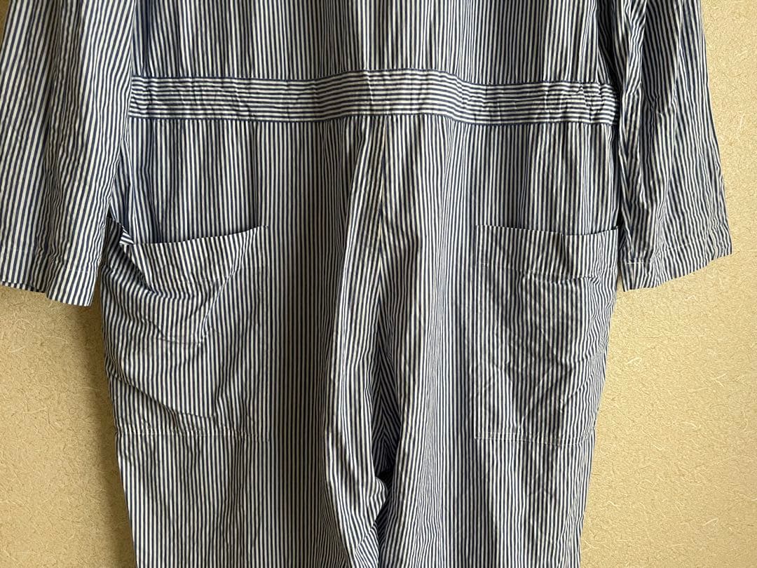 “ヴェリテクール”コットンオールインワン・ストライプ