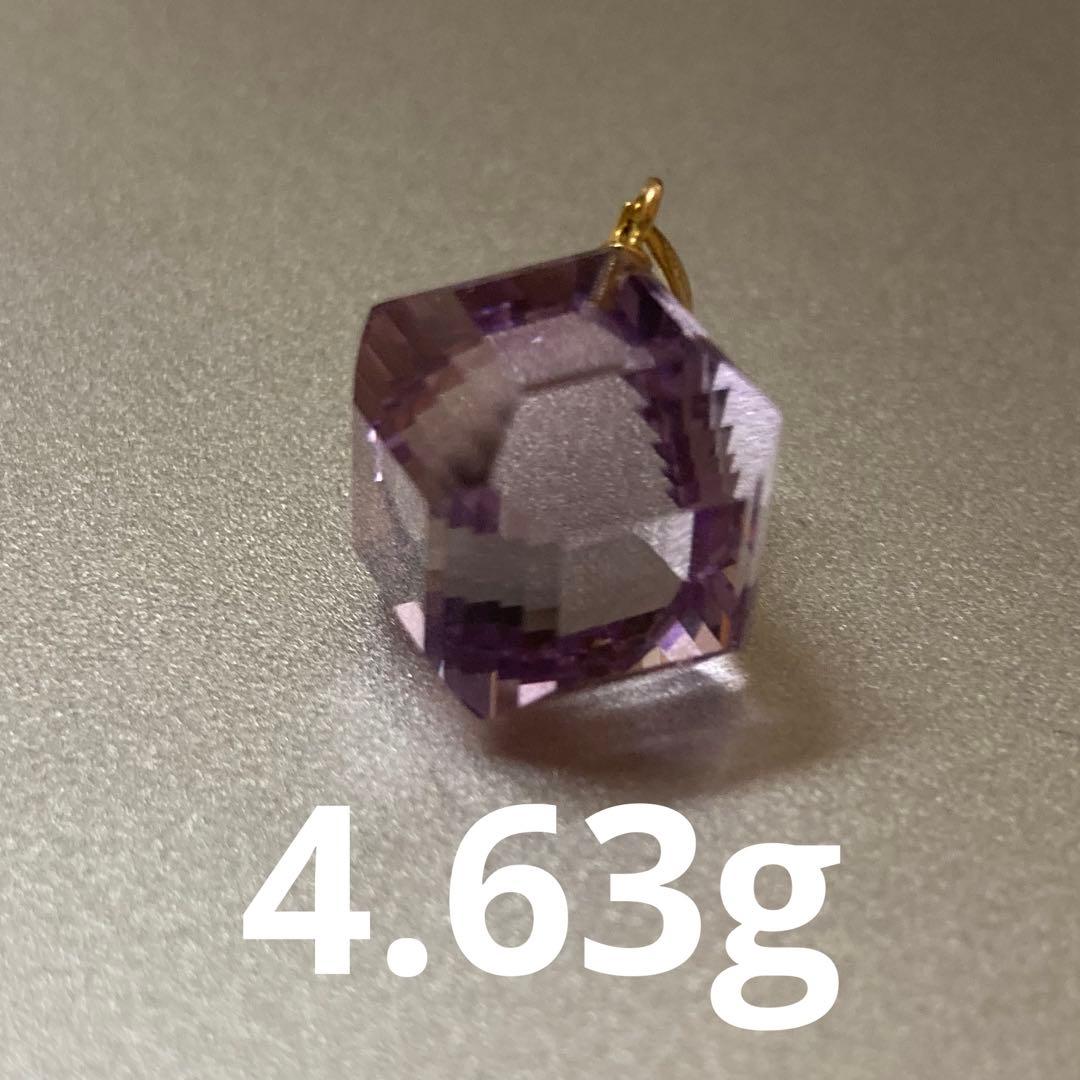 T*n様 ✨アメシスト　K18 キューブ　可愛いネックレス✨金曜日の夜まで限定出