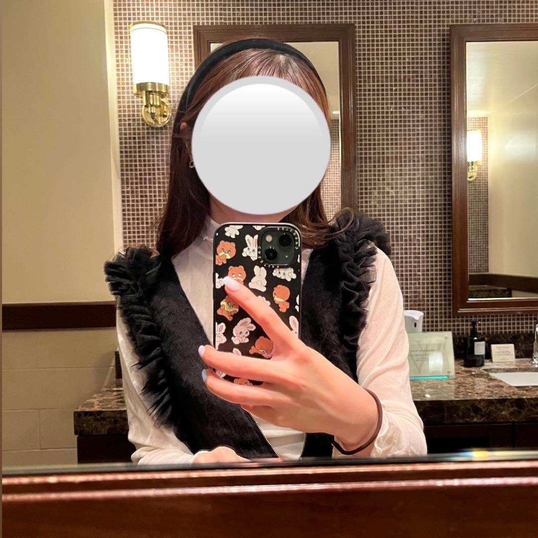 bibiy フリル付きつなぎ