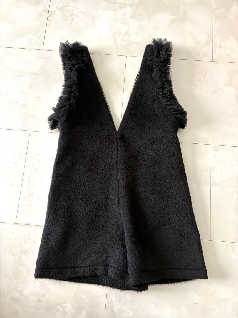 bibiy フリル付きつなぎ