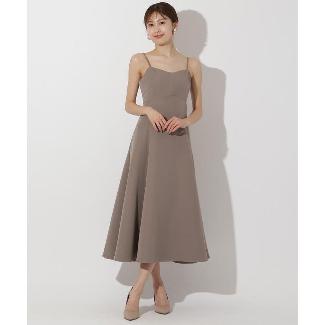 AND COUTURE ラメフラワーチュールレイヤードドレス