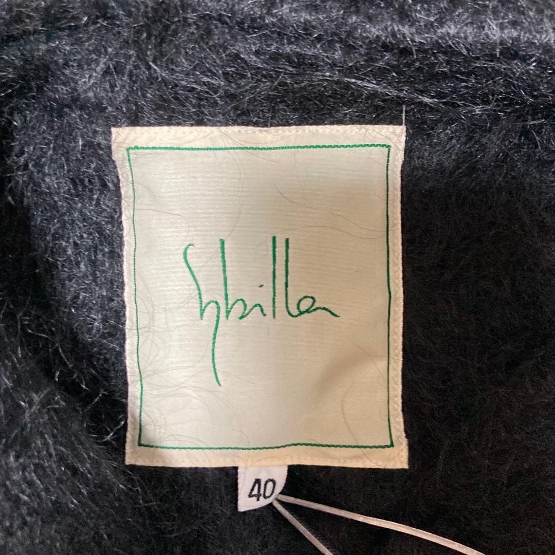 ジビラ✨シャギー マキシ丈 ロングコート　フード　黒　毛足長　スーパーロング