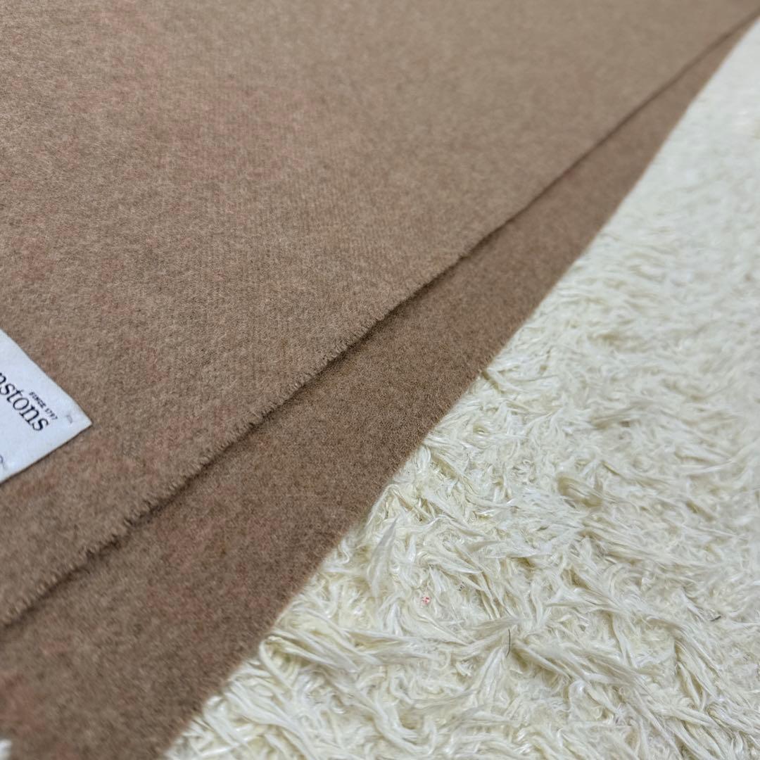 希少色❗️極美品✨ジョンストンズ　カシミヤ100% ストール　モカ　ベージュ