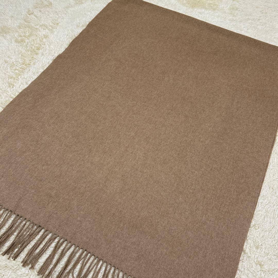 希少色❗️極美品✨ジョンストンズ　カシミヤ100% ストール　モカ　ベージュ