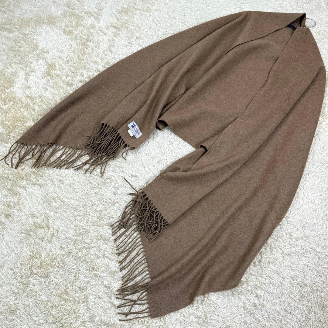希少色❗️極美品✨ジョンストンズ　カシミヤ100% ストール　モカ　ベージュ