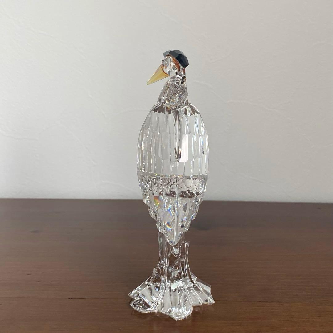 SWAROVSKI スワロフスキー クリスタル サギ 置物