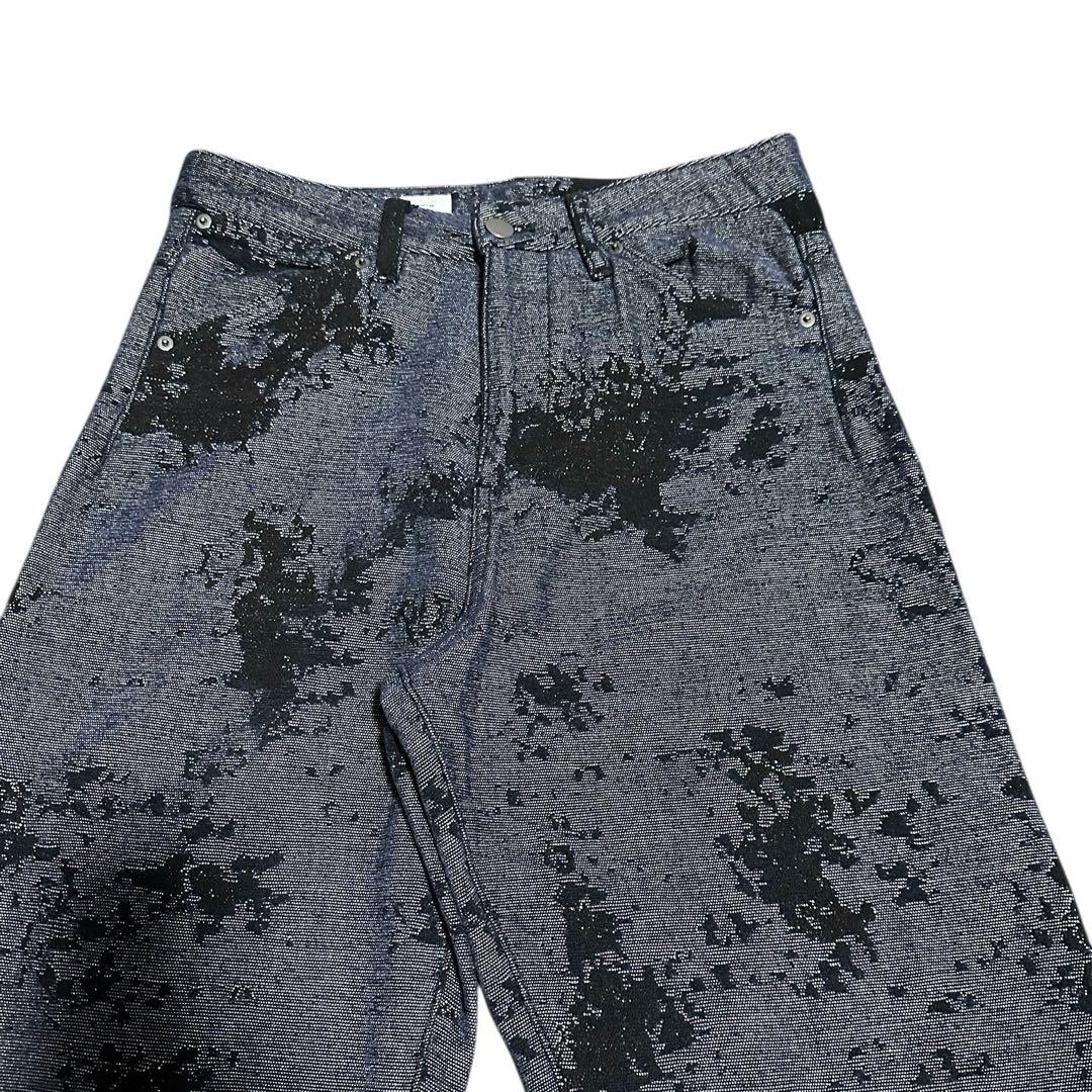 美品　ZARA ジャガード デニム セットアップ ジャケット パンツ 上下セット