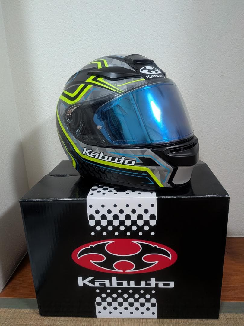 SHUMA FROZE フラットブラックイエロー【M】＋ブルーミラーピンロック