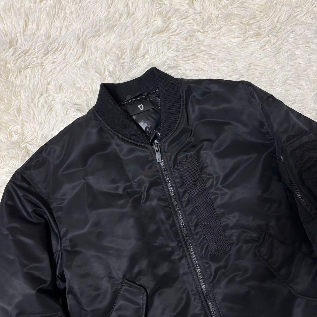 【美品】 +J UNIQLO ハイブリッドダウンオーバーサイズMA-1 XS 黒