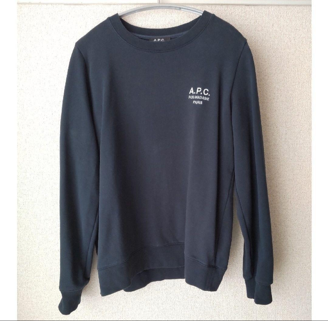 A.P.C./SWEAT SKYE 23PE/ネイビー/Lサイズ ロゴ刺繍