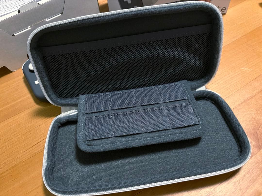Switch Liteグレー アダプター ケース付き