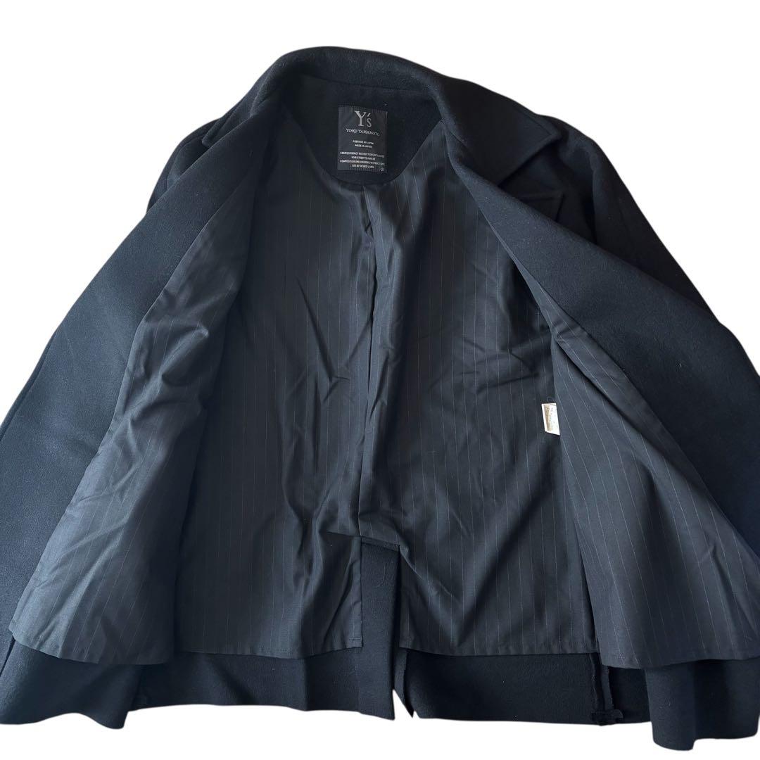 ジャケット・アウター Y's yohji yamamoto wool gown coat BLK 3