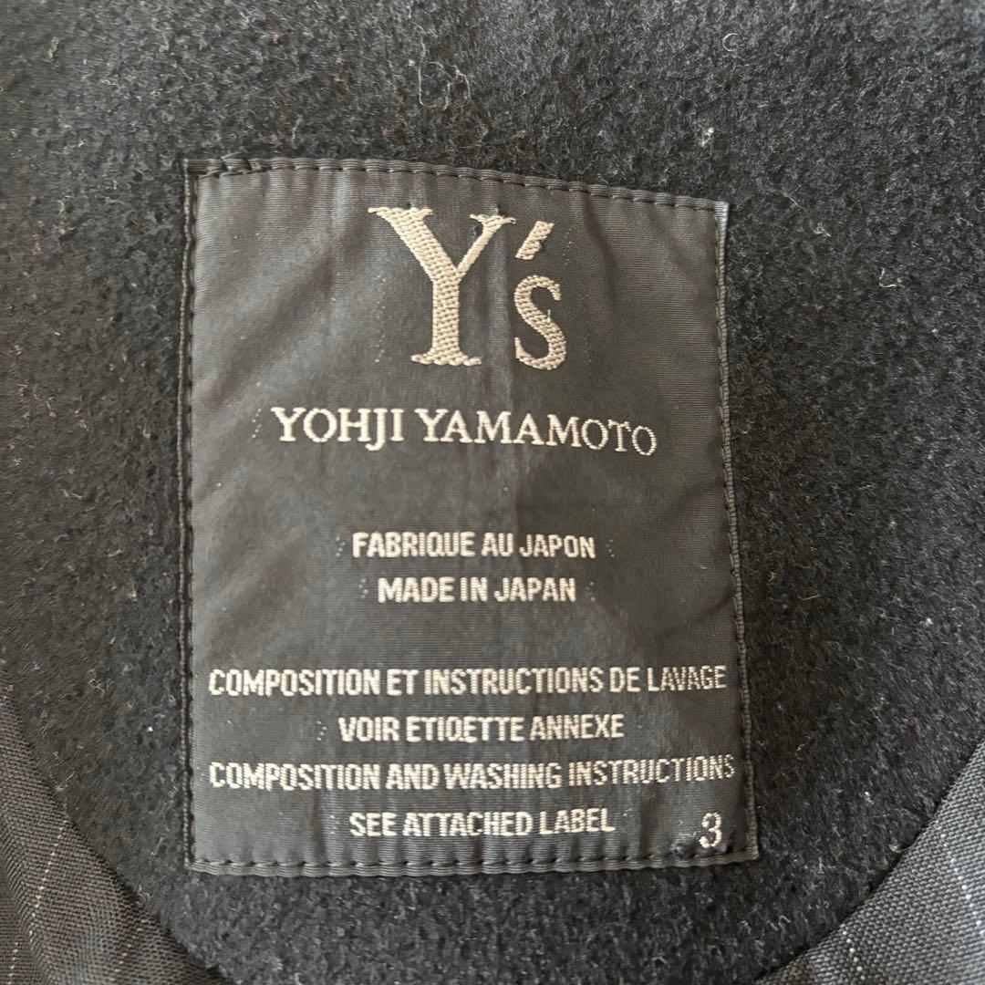 ジャケット・アウター Y's yohji yamamoto wool gown coat BLK 3