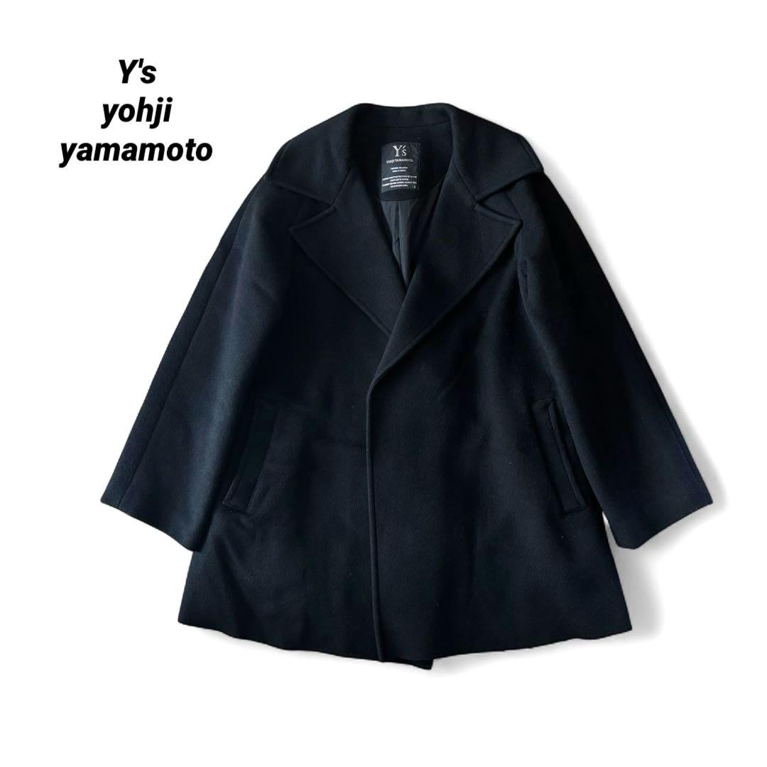 ジャケット・アウター Y's yohji yamamoto wool gown coat BLK 3