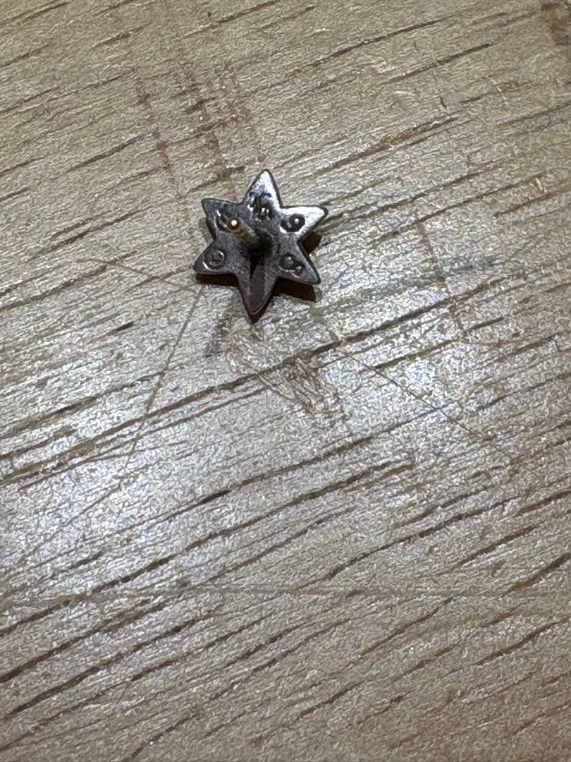 クロムハーツ スタッド　スター　シルバー　ピアス