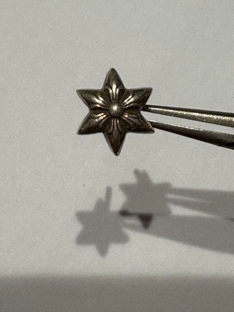 クロムハーツ スタッド　スター　シルバー　ピアス
