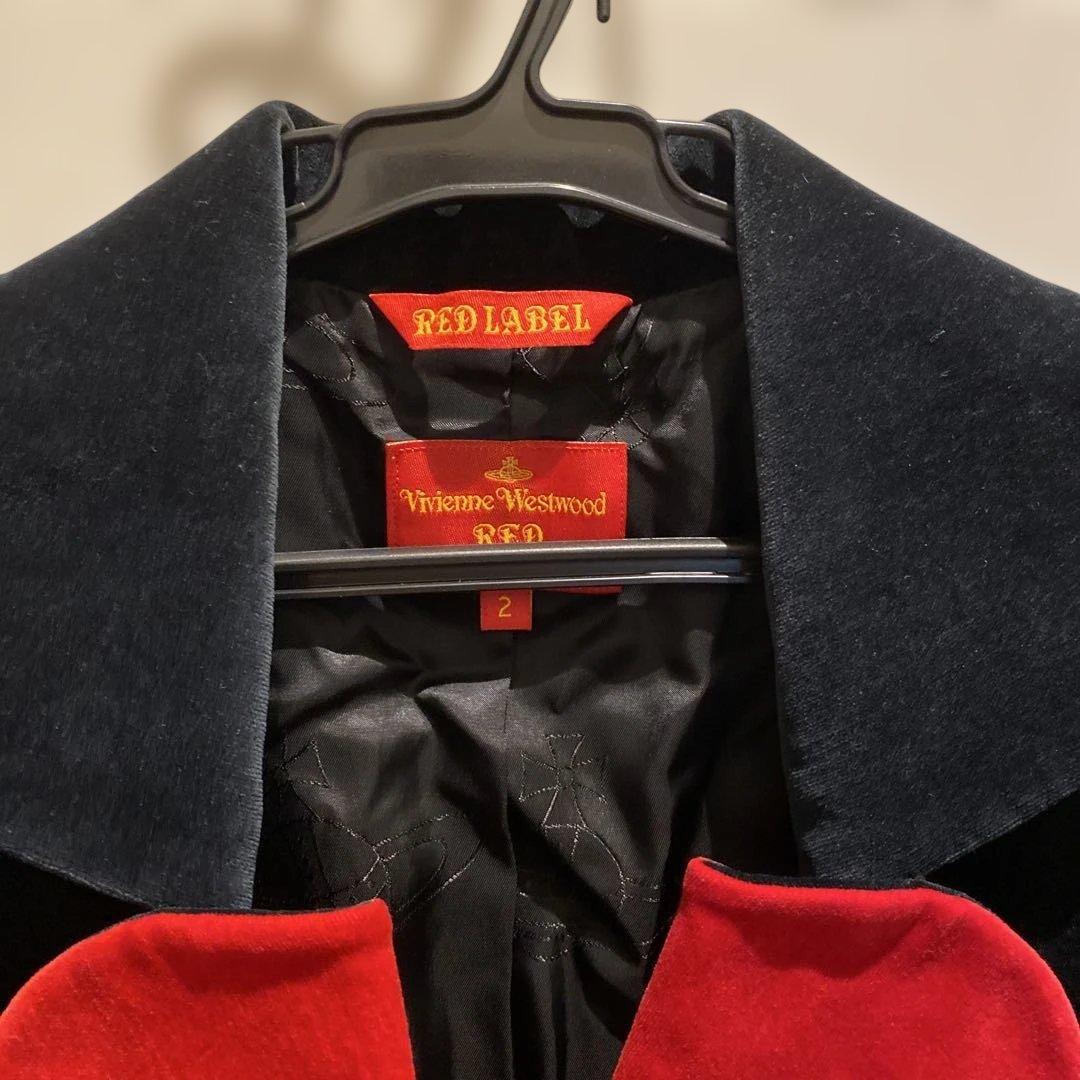 Vivienne Westwood RED LABEL ラブジャケットベロア赤黒