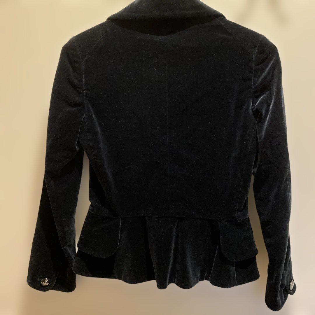 Vivienne Westwood RED LABEL ラブジャケットベロア赤黒